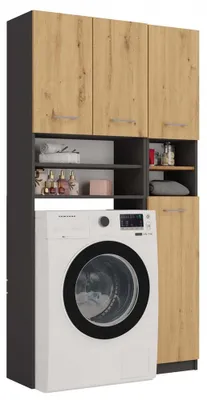 Immagine prodotto di Mobile da bagno, antracite / rovere Artisan, 96 x 180 x 30 cm