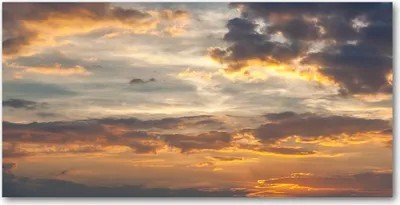 Produktbild von Tulup® Glas-Bild - 100x50 -Wandkunst - Wandbild hinter gehärtetem Sicherheitsglas  - Landschaften - Sonnenuntergang - Orange