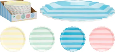 Image de Assiettes en mélamine, 20 cm, 4 motifs