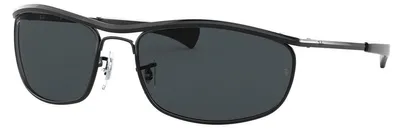 Zdjęcie produktu dla Ray-Ban OLYMPIAN I DELUXE, Dorosły, Uni , Owalny, Czarny, Soczewki spolaryzowane, Metal