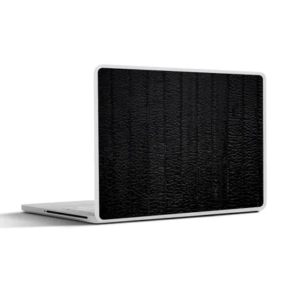 Produktbild von MuchoWow® Laptop Aufkleber Sticker Cover Schwarz - Design - Textur - Lederoptik 30x22 cm - Laptop-Sticker
