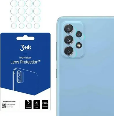 Immagine prodotto di [ Confezione da 4 ] 3MK FlexibleGlass Lens compatibile con Samsung Galaxy A72 5G (A725F) Hybrid Glass Camera Lens Protective Glass Camera