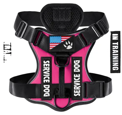 Image de Harnais pour chien, gilet réfléchissant, ajustement réglable, taille XL, rouge vif