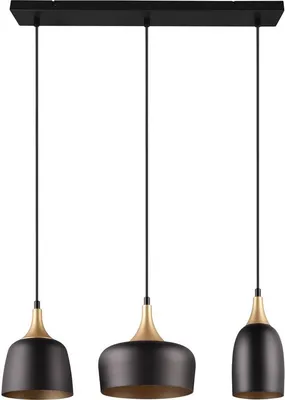 Zdjęcie produktu dla Lampa wisząca CHIRAZ czarna 3xE27x25W metal wym:150x63x20cm IP20 Trio