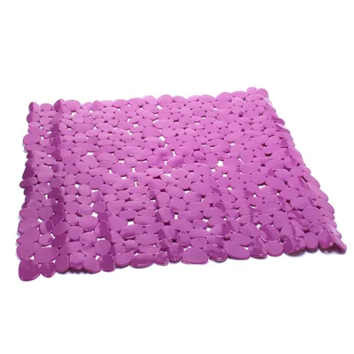 Zdjęcie produktu dla MSV 140965 Mata pod prysznic Mata antybakteryjna antypoślizgowa z przyssawkami - fioletowa - ok. 53 x 53 cm