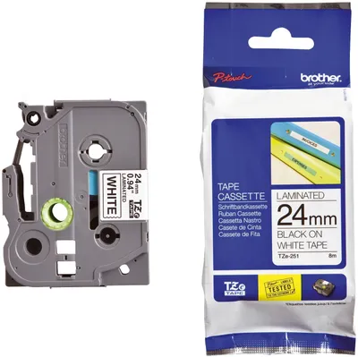 Produktbild von Brother TZ-251, TZ, Schwarz, China, 8 m, 172 mm, 108 mm