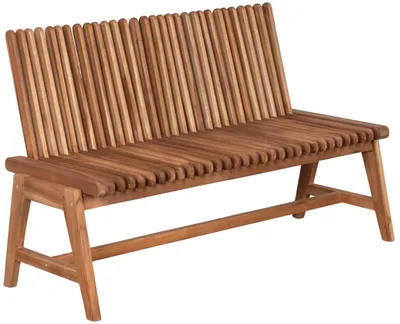 Produktbild von Gartenbank Leeds Teakholz 130 cm – verstellbare Rückenlehne massiv Multifunktion