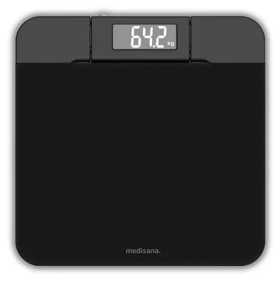 Produktbild von medisana PS 520 Personenwaage, digitale Körperwaage mit Wandprojektion, Step-on-Funktion, LCD-Display, Sicherheitsglas, bis 180 kg