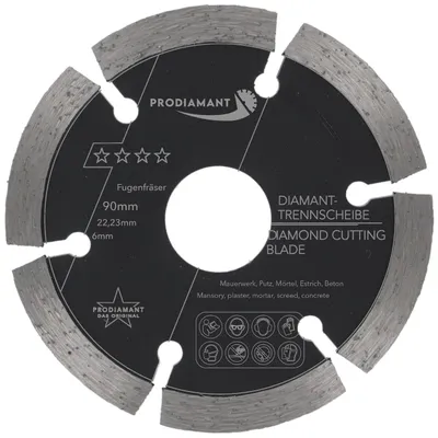 Produktbild von PRODIAMANT Diamant Fugenfräser 90mm Beton, Mauerwerk, Putz 6mm dick