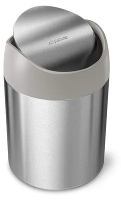 Produktbild von simplehuman CW2084, 1,5 l, Rund, Kunststoff, Edelstahl, Gebürsteter Stahl, Grau, Manuell, 12,7 cm