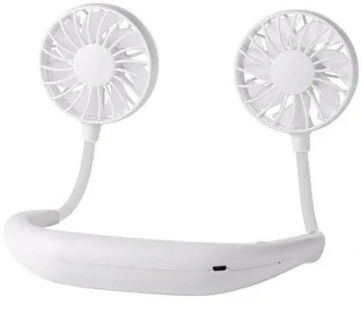 Immagine prodotto di Mini ventilatore personale USB, portatile, ricaricabile, bianco