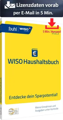 Produktbild von WISO Haushaltsbuch 2023 (1 PC - 1 Jahr) ESD Finanzen Steuer Recht 5 Min. Versand als Download per Mail