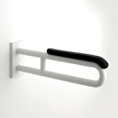 Produktbild von pba 01 Wandstützgriff, fest, 700mm mit Armpolster, aus Nylon