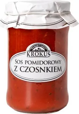 SOS POMIDOROWY Z CZOSNKIEM BEZ DODATKU CUKRÓW 340 g - KROKUS