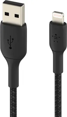 Obrázek produktu pro Belkin CAA002BT0MBK, 0,15 m, Lightning, USB A, Samec, Samec, Černá
