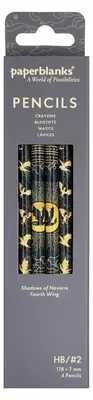 Produktbild von Paperblanks: Shadows of Navarre (Fourth Wing) Pencil (4 Pack