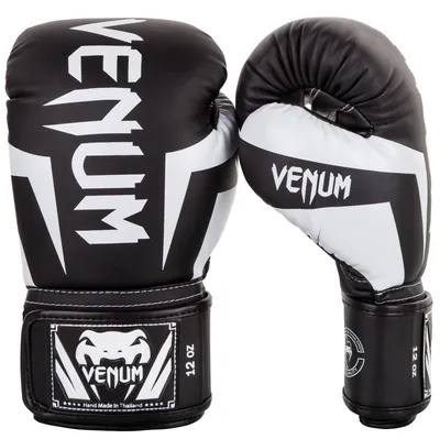 Produktbild von Venum Elite Boxhandschuhe - Schwarz,Weiß - 16 Oz