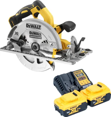 Immagine prodotto di DeWalt DCS 572 P2 Sega circolare a batteria 18 V 184 mm brushless + 2x batteria 5,0 Ah + caricabatteria