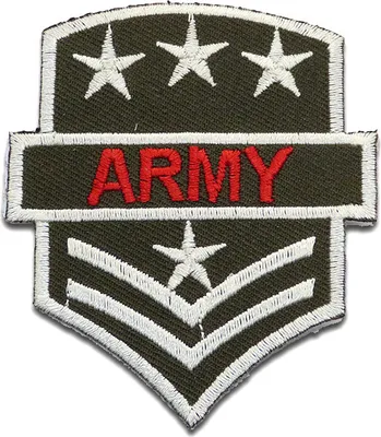 Produktbild von U.S. Army - Aufnäher, Bügelbild, Aufbügler, Applikationen, Patches, Flicken, Zum Aufbügeln, Größe: 6 x 7.5 cm