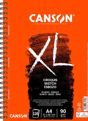 Produktbild von Canson XL Sketch, Kunstdruckpapierblock, 90 g/m², 20 Blätter