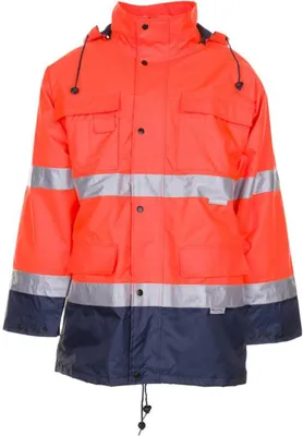 Produktbild von Planam Warn-Wetterschutz Parka 2056 Gr. M orange/marine