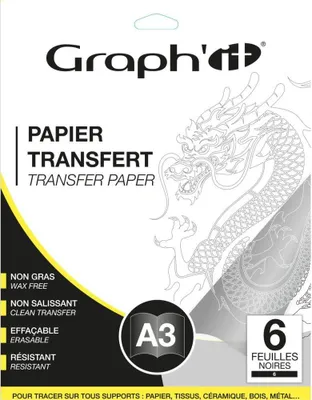 Obrázek produktu pro Papír GRAPH'IT kopírovací A3, 6 listů černý