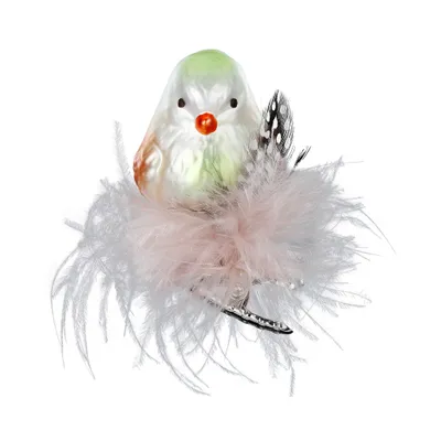 Image de INGE-GLAS Manufaktur - Ornement en verre en forme d'oiseau, hauteur : 5,5 cm