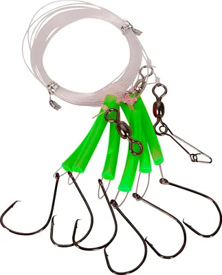 Immagine prodotto di Aquantic Circle 8/0 fluo green rig system redfish leader