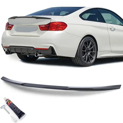 Productafbeelding van Achterspoiler, zwarte glansuitvoering met ABE-certificaat, geschikt voor BMW M4 F82 Coupé, bouwjaar 2014-2021