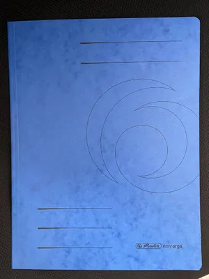 Produktbild von Herlitz Einschlagmappe Colorspan blau A4