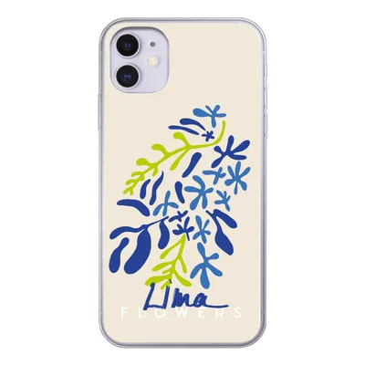 Produktbild von MuchoWow® Handyhülle Schutzhülle Hülle für iPhone 11 Blume - Blätter - Lima Silikon Softcase Handy Hülle - Handytasche