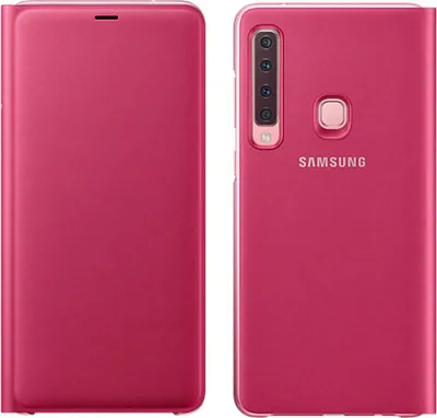 Produktbild von Samsung Wallet Cover für Galaxy A9 (2018) pink (EF-WA920PPEGWW)