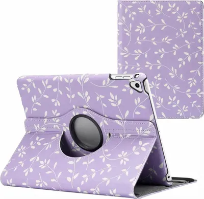 Produktbild von imoshion 360° drehbare Design Klapphülle iPad 6 (2018) 9.7 Zoll / iPad 5 (2017) 9.7 Zoll / Air 2 (2014)/Air 1 (2013) - Lavender Flowers