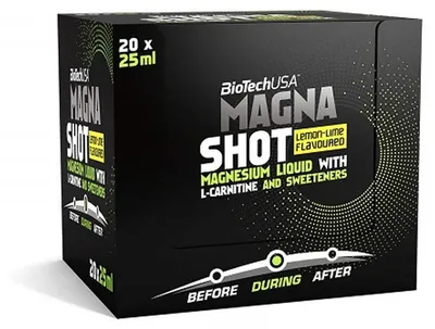 Zdjęcie produktu dla BioTechUSA Magna Shot, Napój sportowy, Gotowy do picia, Płynny, 1 szt., Limonka, 25 ml