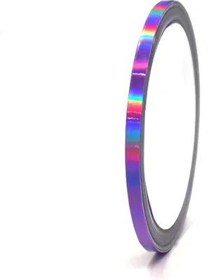 Produktbild von 10m Zierstreifen 6mm Hologramm Lila Dekorstreifen Auto Motorrad Boot Modellbau Klebestreifen