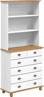 Obrázek produktu pro Kotec ASKIM Bílá 91 x 40 x 200,5 cm Masivní borové dřevo