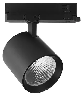 Produktbild von LED Schienenstrahler 36W 3300lm schwarz 3000K CREE COB 3 Phasen Strahler verstellbar