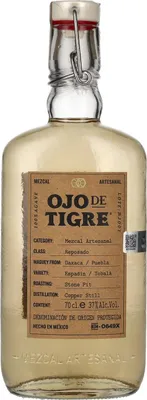 Produktbild von Ojo de Tigre Mezcal Artesanal Reposado 100% Agave 37% Vol. 0,7l