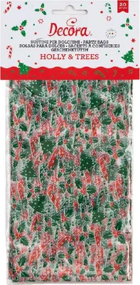 Obrázek produktu pro Pytlík na sladkosti 24x12,5x3cm vánoční 20ks