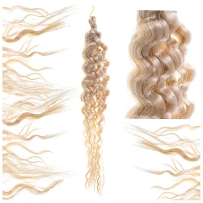 Zdjęcie produktu dla Włosy syntetyczne do zaplatania afroloidów 60cm blond