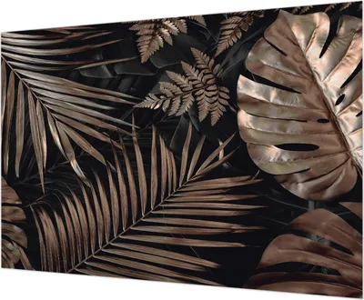 Produktbild von Wandtapete - Dekorative Tapete für Wohnzimmer - Tapetenfolie für Wanddekoration - 208x146 cm - Exotische Blätter