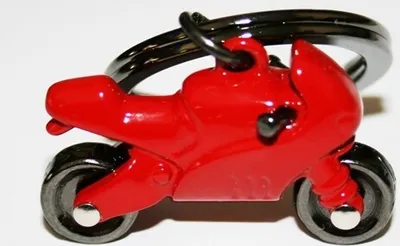 Produktbild von Schlüsselanhänger Motorrad rot