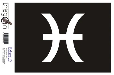 Produktbild von Aufkleber / Autoaufkleber - JDM / Die cut / Auto / OEM - Fische Sternzeichen - 120x110 mm silber - Heckscheibe / Heckscheibenaufkleber