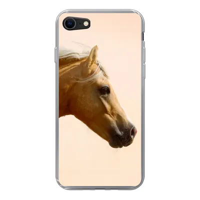 Produktbild von MuchoWow® Handyhülle Schutzhülle Hülle für iPhone 7 Pferd - Licht - Luft Silikon Softcase Handy Hülle - Kartenhalter