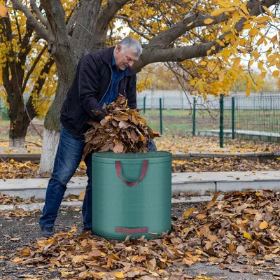 Produktbild von Große Tuinafvalzakken 500 l - Multifunktionale Wiederverwendbare Gartenbeutel mit Faltbaren Camping-Recyclingbeuteln und Gartenhandschuhen
