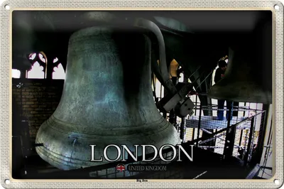 Produktbild von Blechschild Städte London UK England Big Ben 30x20cm