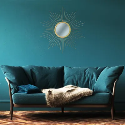 Image de Miroir - HOME DECO FACTORY - Miroir Soleil - Dore