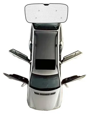 Image de Protection solaire pour vitres automobile, compatible avec Hyundai Starex H-1 de 2007 à 2017 (pare-brise arrière)