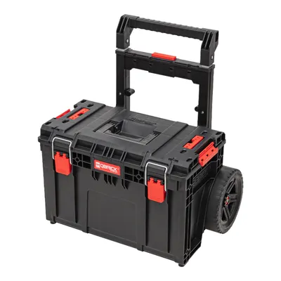 Image de Qbrick System PRIME Chariot empilable 590 x 425 x 660 mm 37 l IP66 Capacité de charge de 100 kg avec double poignée télescopique en aluminium