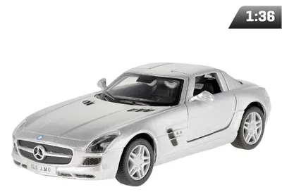 Zdjęcie produktu dla Model 1:36, Mercedes-Benz SLS AMG, srebrny